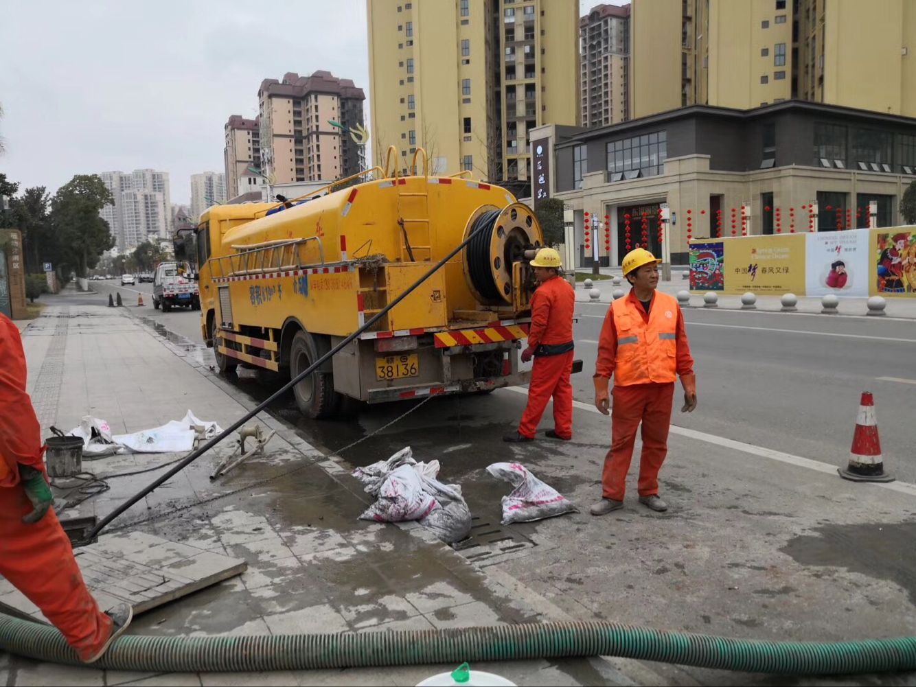 亭湖排污管道清淤-管道清洗